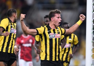 Άνοιξε το σκορ η ΑΕΚ με κεφαλιά του Ρέλβας (vid)