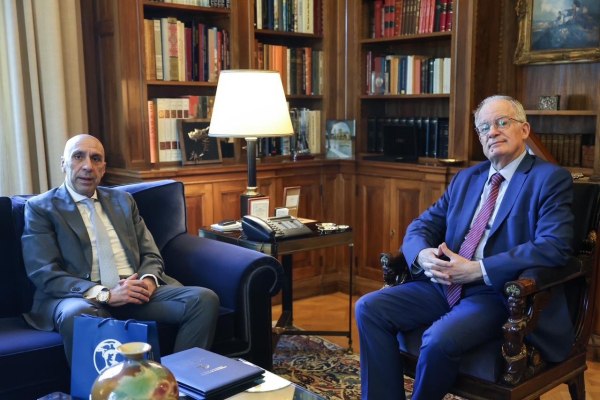 Μπρατάκος στον Τασούλα: Στόχος του ΕΒΕΑ είναι μια ανάπτυξη ισχυρή, ανθεκτική, συμπεριληπτική και δίκαιη