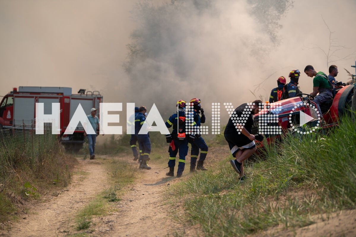 Φωτιά στην Ηλεία: Συνεχίζεται η μάχη με τις φλόγες στο Γεράκι – «Οριοθετήθηκε το πιο επικίνδυνο μέτωπο», λέει αντιπεριφερειάρχης