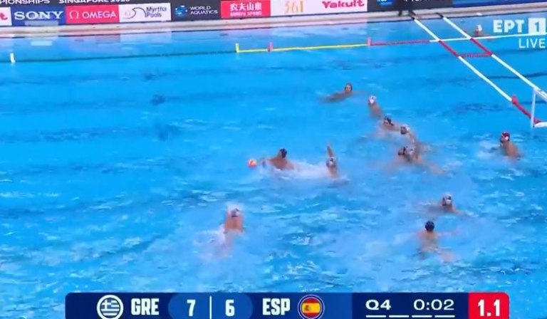 Εθνική πόλο ανδρών: Το γκολ των Ισπανών στο τελευταίο δευτερόλεπτο που έστειλε το ματς στα πέναλτι (vid)