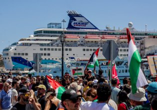 Κρήτη: Ενταση κατά την άφιξη του κρουαζιερόπλοιου «Crown Iris» στον Αγιο Νικόλαο