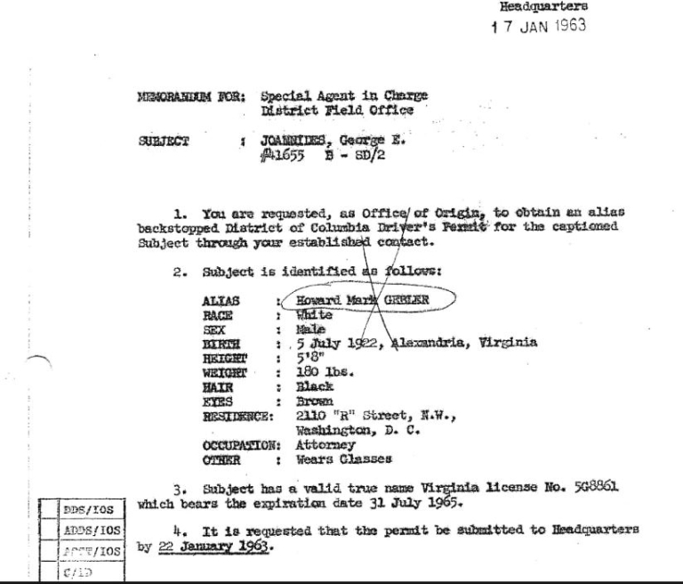 CIA: Ελληνικής καταγωγής πράκτορας ήρθε σε επαφή με τον Όσβαλντ πριν την δολοφονία Κένεντι