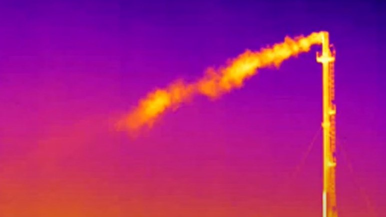 To μεθάνιο είναι άχρωμο και μπορεί να ανιχνευτεί μόνο με θερμικές κάμερες, φασματόμετρα ή άλλα ειδικά όργανα (CutMethaneEU)