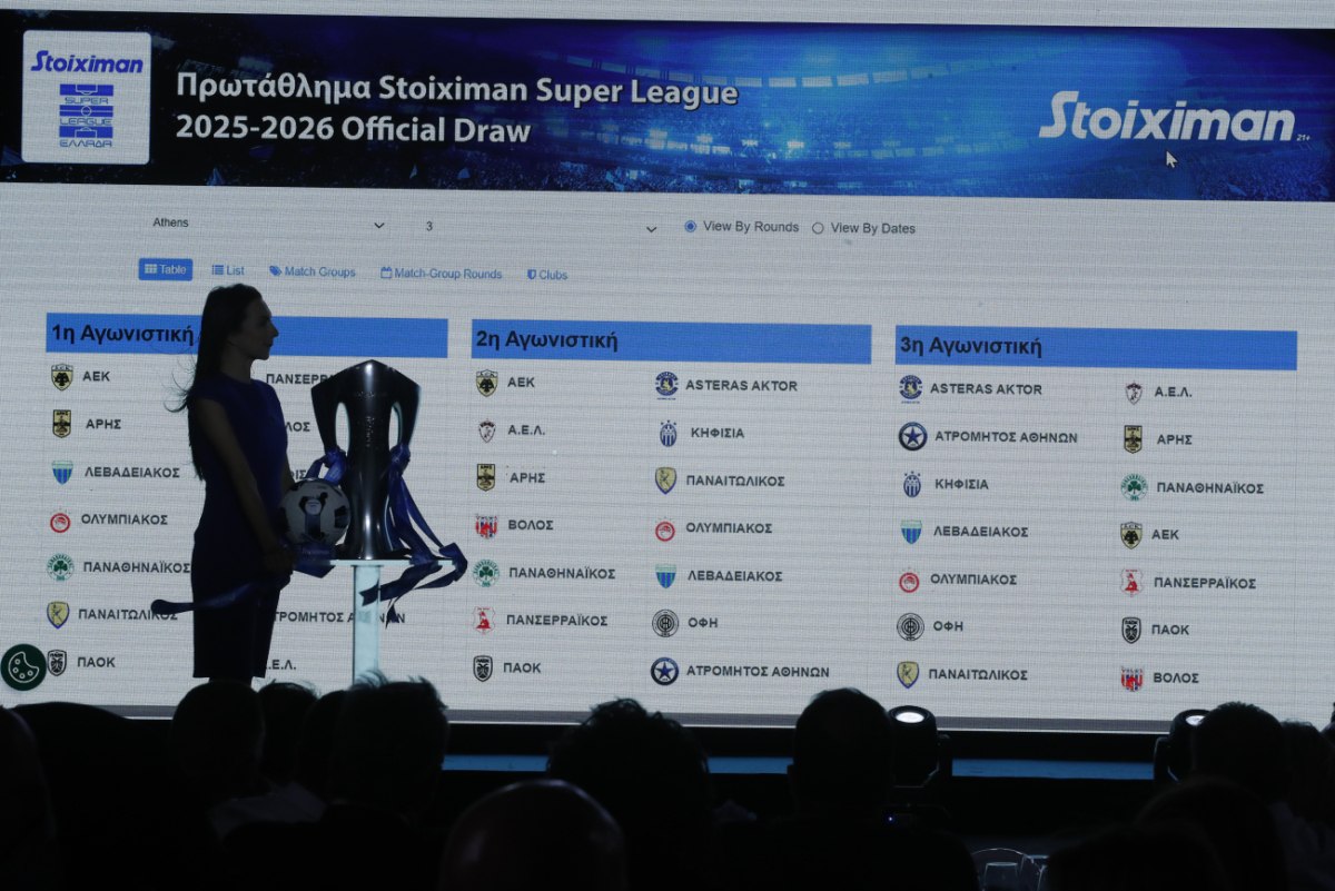 Κλήρωση Super League: Καινοτομία το πρόγραμμα του δεύτερου γύρου