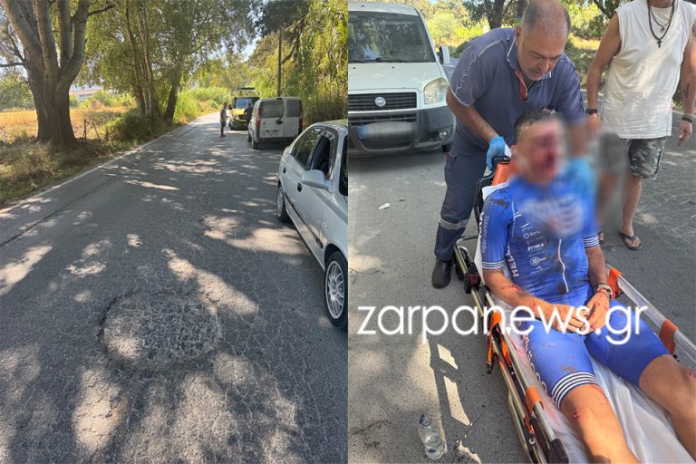 Χανιά: Σοβαρός τραυματισμός του πρωταθλητή ποδηλασίας Γιάννη Ζεντέλη – Έπεσε σε λακούβα και σώθηκε από το κράνος