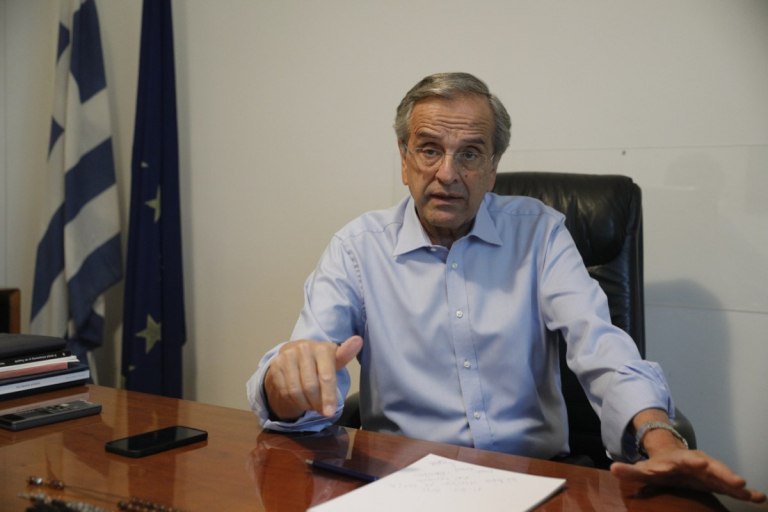 Αντώνης Σαμαράς: Συναντήθηκε με τον Αρχιεπίσκοπο Δαμιανό