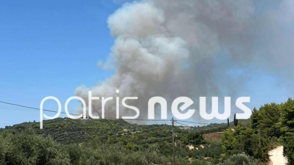 Φωτιά στο Γεράκι Αμαλιάδας – Μήνυμα από το 112, ενισχύθηκαν οι δυνάμεις πυρόσβεσης