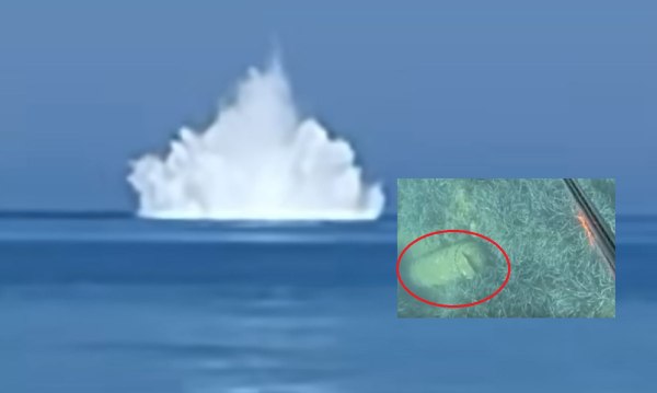 Αμαλιάδα: Εξουδετέρωση βόμβας του Β’ Παγκοσμίου Πολέμου με ελεγχόμενη έκρηξη στη θάλασσα