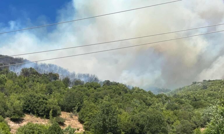 Εκκενώθηκε καταφύγιο με 55 παιδιά λόγω της φωτιάς στη Δεσκάτη Γρεβενών