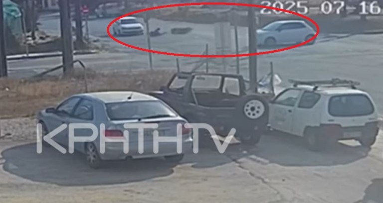 Κρήτη: ΙΧ πατάει οδηγό μηχανής που είχε συγκρουστεί με άλλο αυτοκίνητο – Βίντεο ντοκουμέντο
