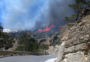 Φωτιά στο Λασίθι – Εκκενώνονται τέσσερις οικισμοι