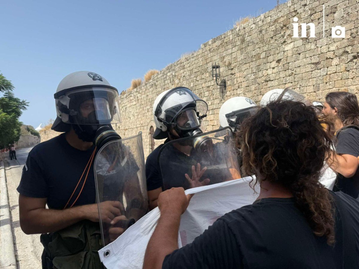 ΚΚΕ: Όχι στην αστυνομοκρατία στη Ρόδο – «Βαφτίζουν αντισημιτισμό τις εκδηλώσεις αλληλεγγύης στην Παλαιστίνη»