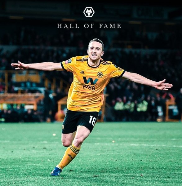 Ο Ντιόγκο Ζότα στο Hall of Fame της Γουλβς