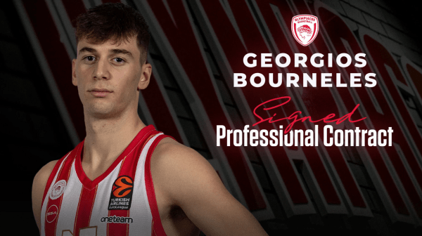Ολυμπιακός: Υπέγραψε επαγγελματικό συμβόλαιο ο Μπουρνελές