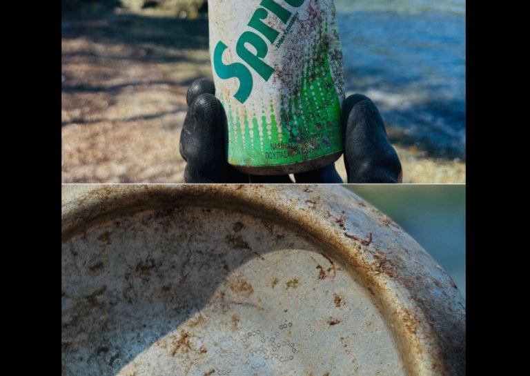 Αναψυκτικά ηλικίας… 40 ετών και εύφλεκτα υλικά σε δυσπρόσιτες παραλίες της Χαλκιδικής συνέλεξαν οι Cleaningans