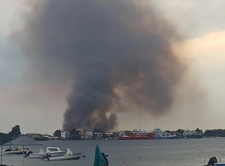 Φωτιά στη Θάσο – Τέσσερις διαφορετικές εστίες πυρκαγιάς