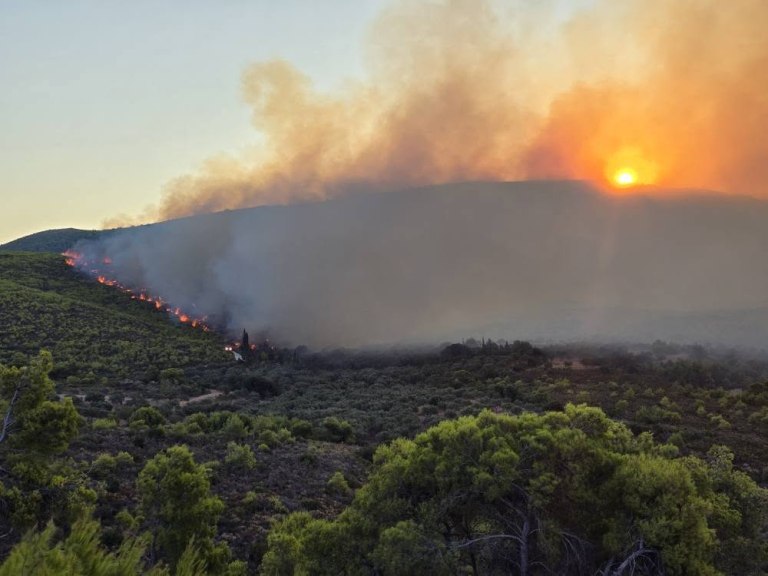 Φωτιά στην περιοχή Κοιλιωμένος Ζακύνθου – Ηχησε το 112
