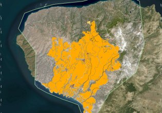 Σχεδόν 70.000 στρέμματα έγιναν στάχτη στη Χίο – Σοκ και δέος από τις δορυφορικές εικόνες της καταστροφής