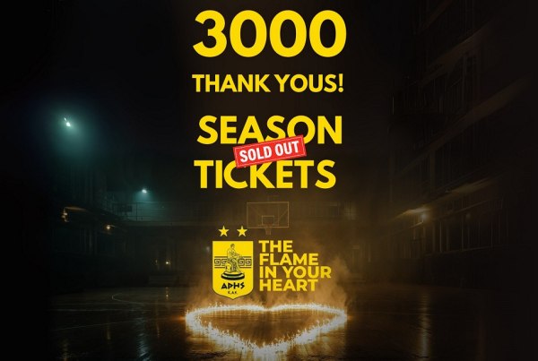 ΚΑΕ Άρης: Εξαντλήθηκαν τα διαρκείας για τη νέα σεζόν! (pic)