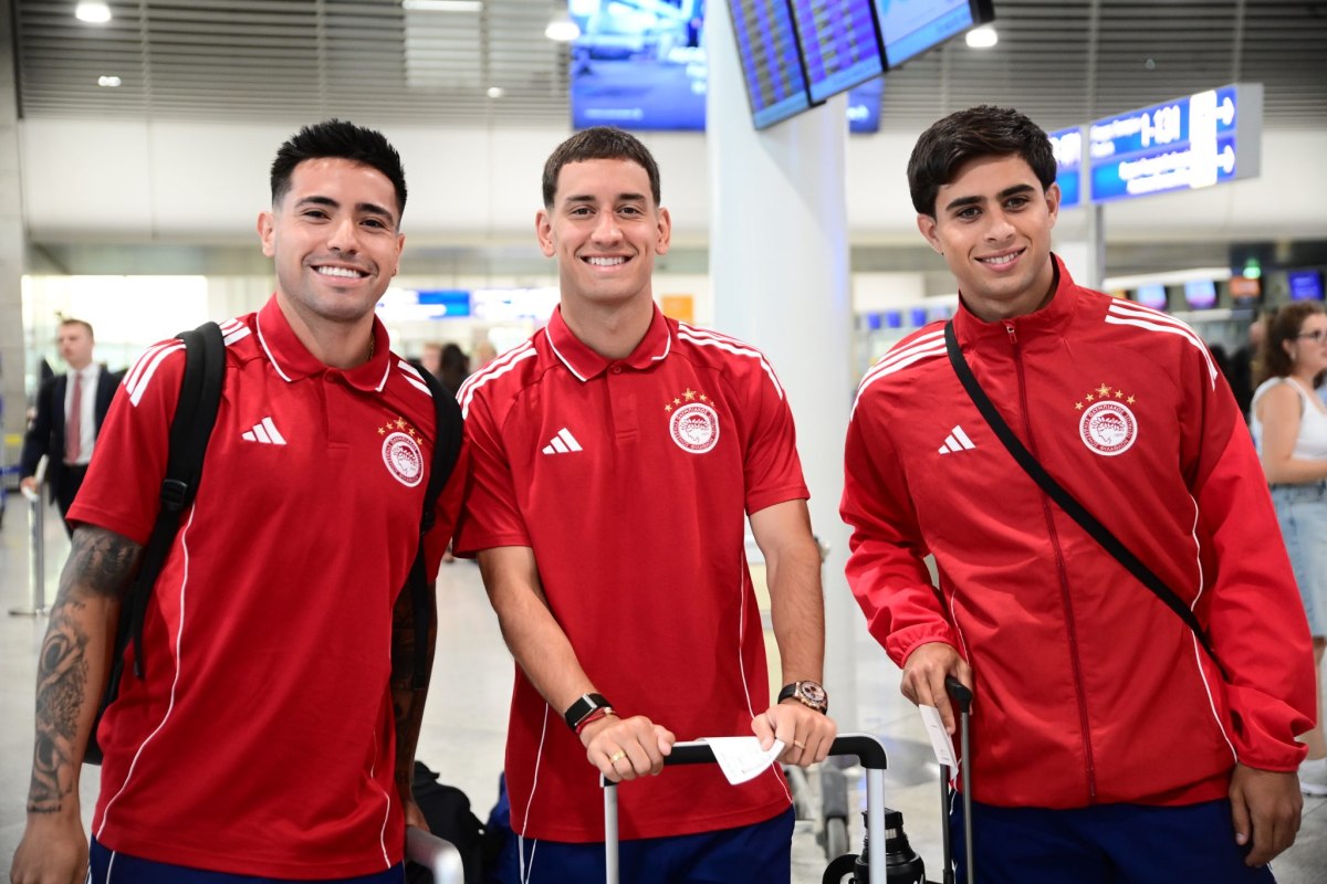 Αναχώρησε για την Ιταλία ο Ολυμπιακός και τα δύο σπουδαία φιλικά με Ίντερ και Νάπολι (pics)