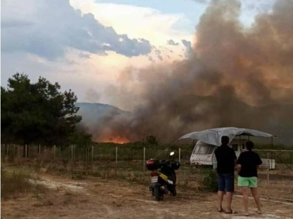 Θάσος: Χωρίς ενεργά μέτωπα η φωτιά στο νησί