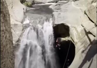Καλιφόρνια: Θεαματική διάσωση άνδρα που είχε παγιδευτεί πίσω από καταρράκτη για δύο ημέρες – Δείτε βίντεο