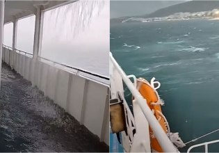 Περιπέτεια στο Ιόνιο: Πλοίο που έκανε το δρομολόγιο Κέρκυρα – Ηγουμενίτσα «πάλευε» με την καταιγίδα