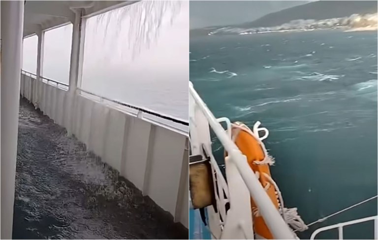 Περιπέτεια στο Ιόνιο: Πλοίο που έκανε το δρομολόγιο Κέρκυρα – Ηγουμενίτσα «πάλευε» με την καταιγίδα