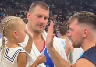 Ο Ντόντσιτς έκανε high-five με την κόρη του Γιόκιτς και έγινε viral (vid)