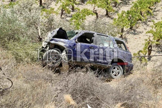 Τραγωδία στην Κρήτη: Τροχαίο με νεκρό 87χρονο που έπεσε σε γκρεμό με το αυτοκίνητό του