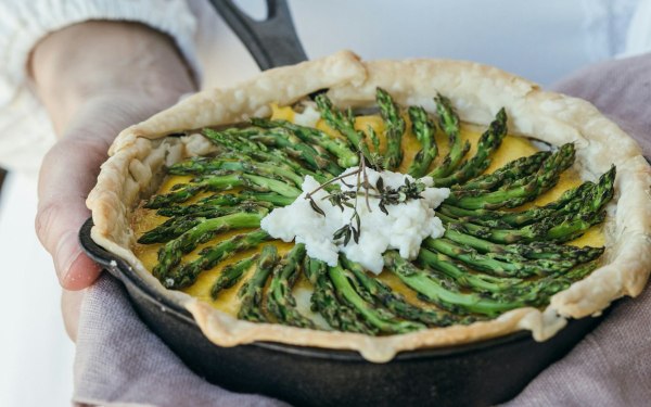 Συνταγή: Kις με σπαράγγια