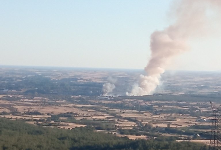 Φωτιά στην περιοχή Ήφαιστος στην Κομοτηνή – Ήχησε το 112