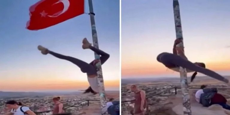 Τουρκία: Σάλος με τουρίστρια που κάνει pole dancing σε στύλο με την τουρκική σημαία