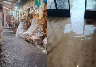 Άνοιξαν οι ουρανοί στην Κέρκυρα – Ποτάμια οι δρόμοι, διακοπές ρεύματος και πτώσεις δέντρων από την ισχυρή καταιγίδα