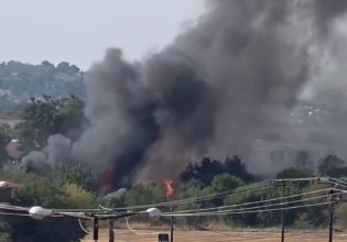 Θεσσαλονίκη: Φωτιά σε συνεργείο αυτοκινήτων στα Λαγυνά