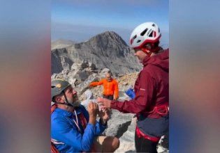 Η πιο ρομαντική πρόταση γάμου από την κορυφή του Ολύμπου