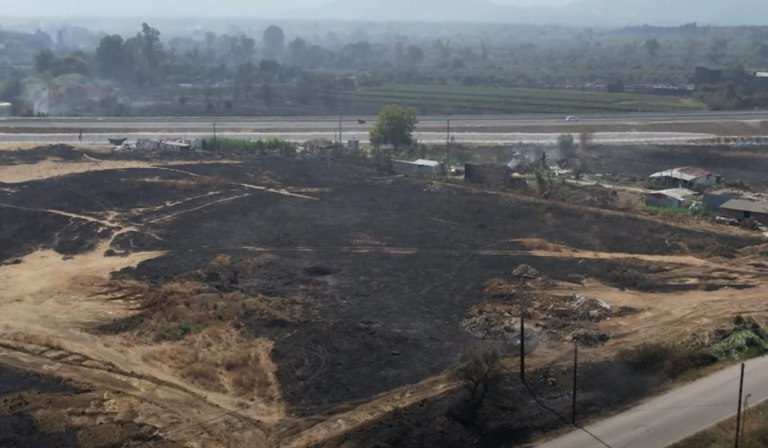 Πυρκαγιά – Αχαΐα: Σοκαριστική εικόνα από drone της τεράστιας καταστροφής