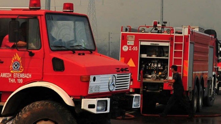 Φωτιά σε δασική έκταση στη Μεγαλόπολη