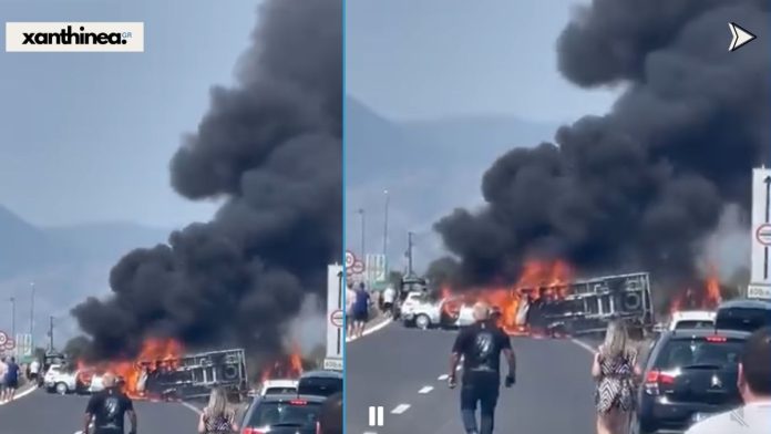 Τροχαίο στην Ξάνθη: Φορτηγό συγκρούστηκε με δύο ΙΧ – Τρεις νεκροί και δύο τραυματίες