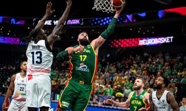 Μεγάλη Βρετανία – Λιθουανία 70-94: Άνετη νίκη στην πρεμιέρα με πρωταγωνιστή τον Βαλαντσιούνας