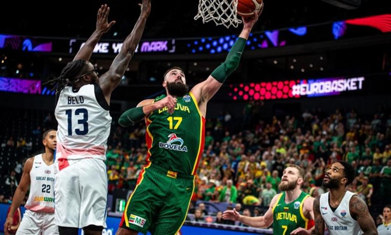 Μεγάλη Βρετανία – Λιθουανία 70-94: Άνετη νίκη στην πρεμιέρα με πρωταγωνιστή τον Βαλαντσιούνας