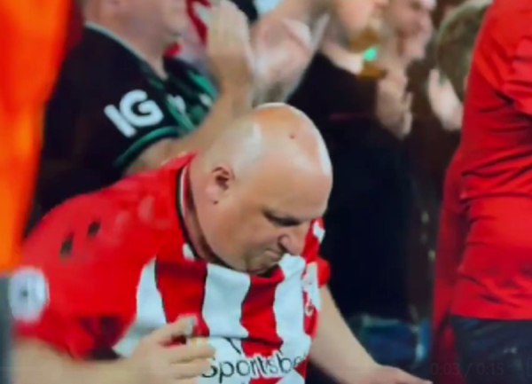 «Επικός» χορός από φίλαθλο της Σαουθάμπτον, στους ρυθμούς του «Freed From Desire»!