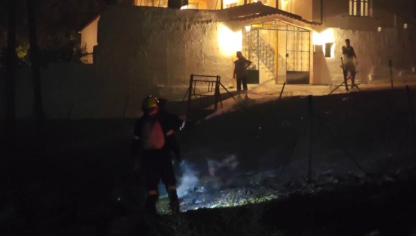 Σαλαμίνα: Βίντεο από τη φωτιά που έφτασε σε αυλές σπιτιών – «Είχαν γλέντι, έριξαν πυροτεχνήματα»
