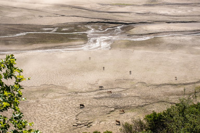 «Μέχρι το τέλος Οκτωβρίου θα έχει αποκαλυφθεί ολόκληρο το χωριό Κάλλιο» – Κατά 52% μειώθηκε η επιφάνεια της λίμνης του Μόρνου σε τέσσερα χρόνια