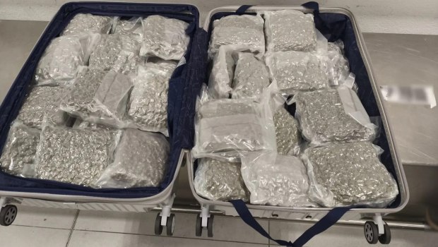 «Ελ. Βενιζέλος»: Χειροπέδες σε 25χρονο που προσπάθησε να εισάγει στην Ελλάδα 18 κιλά κάνναβης