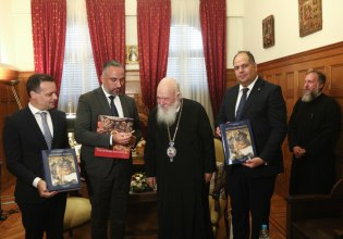 Οι δήμαρχοι Αθηναίων και Βηθλεέμ στον Αρχιεπίσκοπο Ιερώνυμο