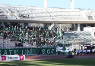 Πολλές αποδοκιμασίες και… ιπτάμενα καθίσματα την στιγμή αποχώρησης του Παναθηναϊκού (video)