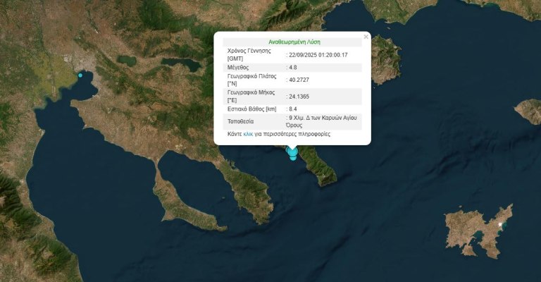 Σεισμός στο Άγιο Όρος: Δεν μας ανησυχεί αλλά είμαστε προβληματισμένοι, λέει ο Λέκκας
