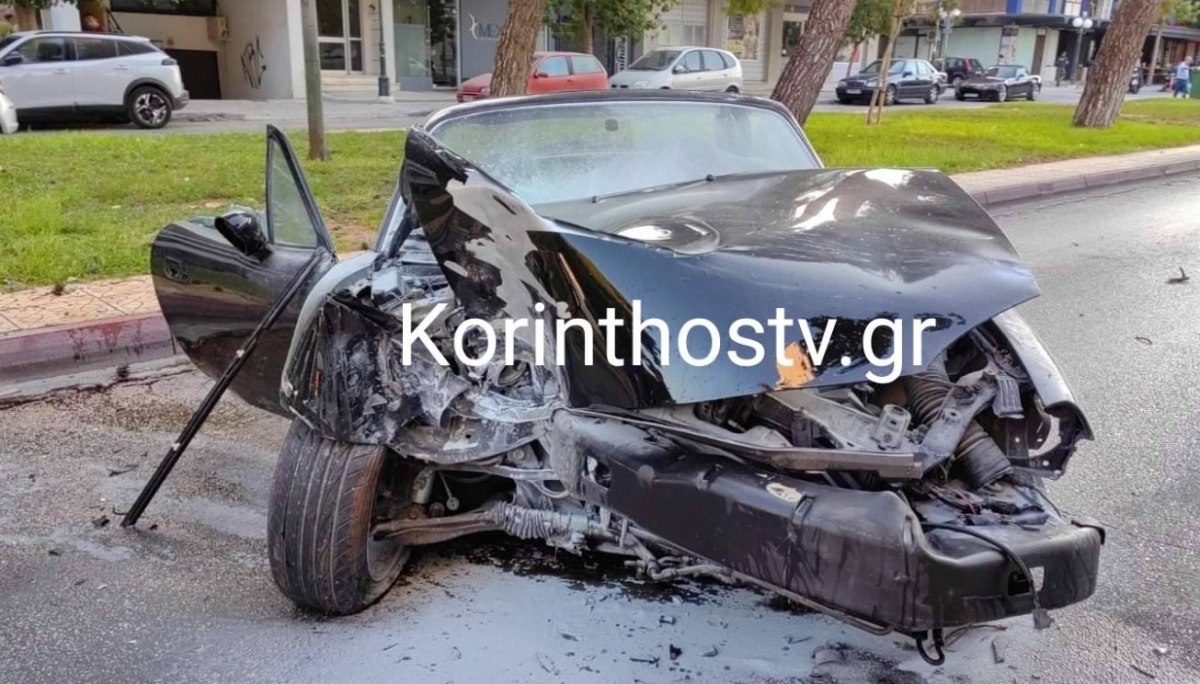 Κόρινθος: Δύο τραυματίες σε σοβαρό τροχαίο