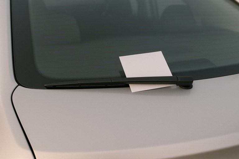 Το κόλπο με το χαρτάκι στο παρμπρίζ του αυτοκινήτου – Τι πρέπει να κάνετε
